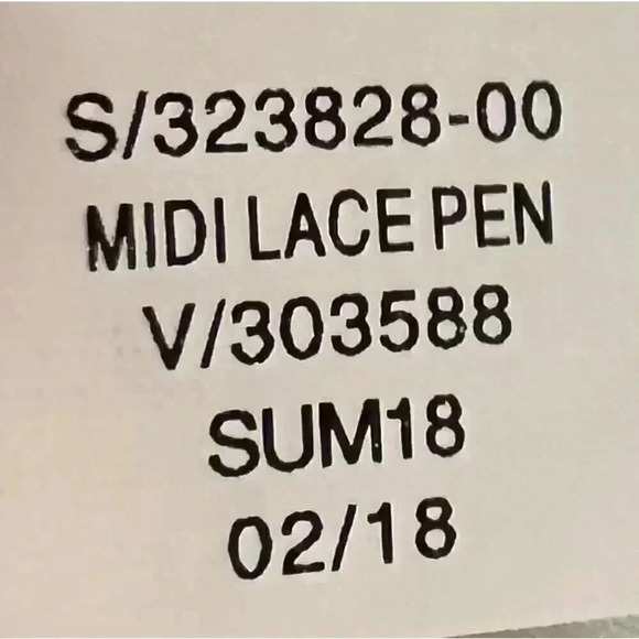BANANA REPUBLIC LACE MIDI PENCIL SKIRT SIZE 0 - Picture 9 of 9